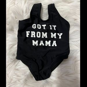 Pre-loved bathing suit size 3-6 months. Excellent condition!